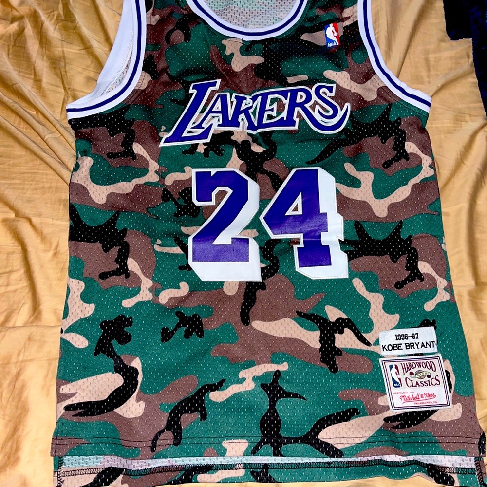 Kobe Bryant camouflaged jersey #24